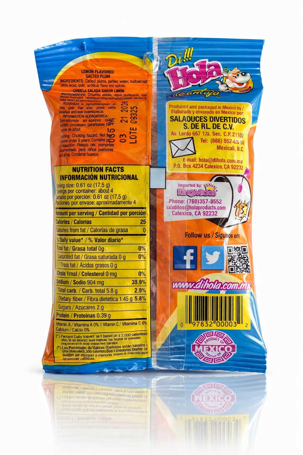 HOLA Lemon Salted Plum Candy