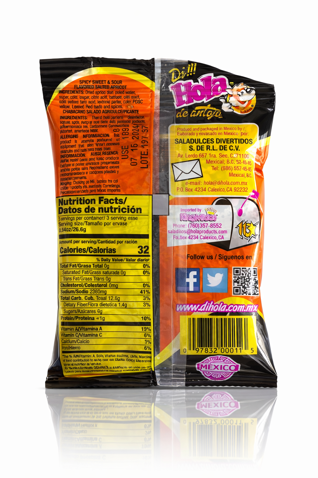 HOLA Sweet & Sour Flavored Salted Plum Candy