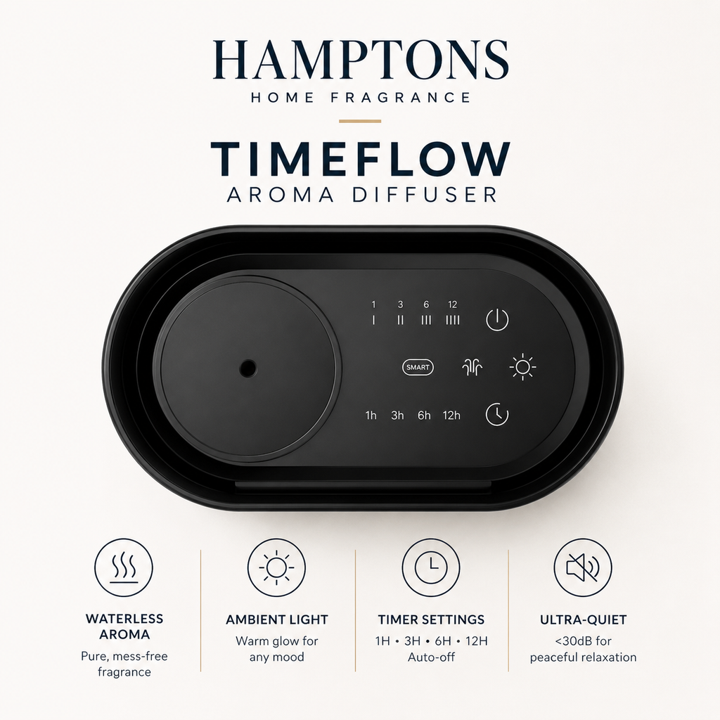 Hamptons TimeFlow Aroma Diffuser & Digital Clock