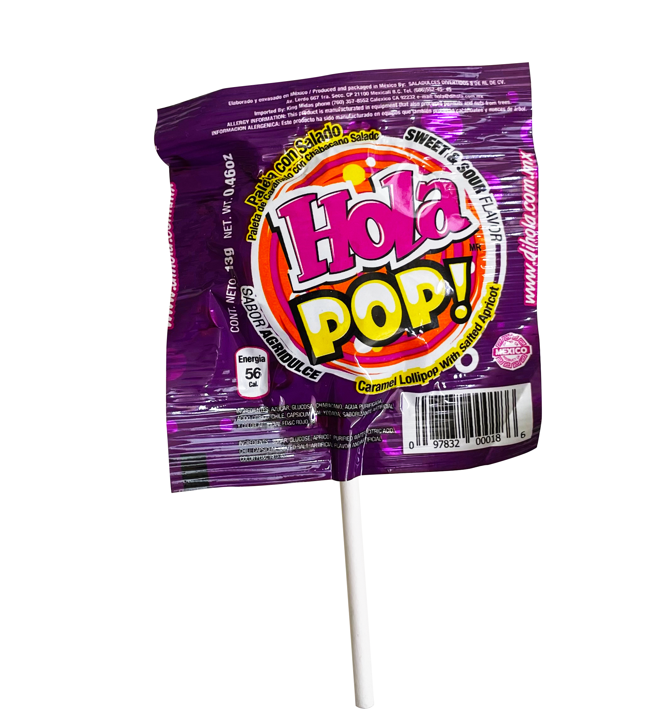 HOLA POP! The Original Saladito Lollipops (4 Lillipops)