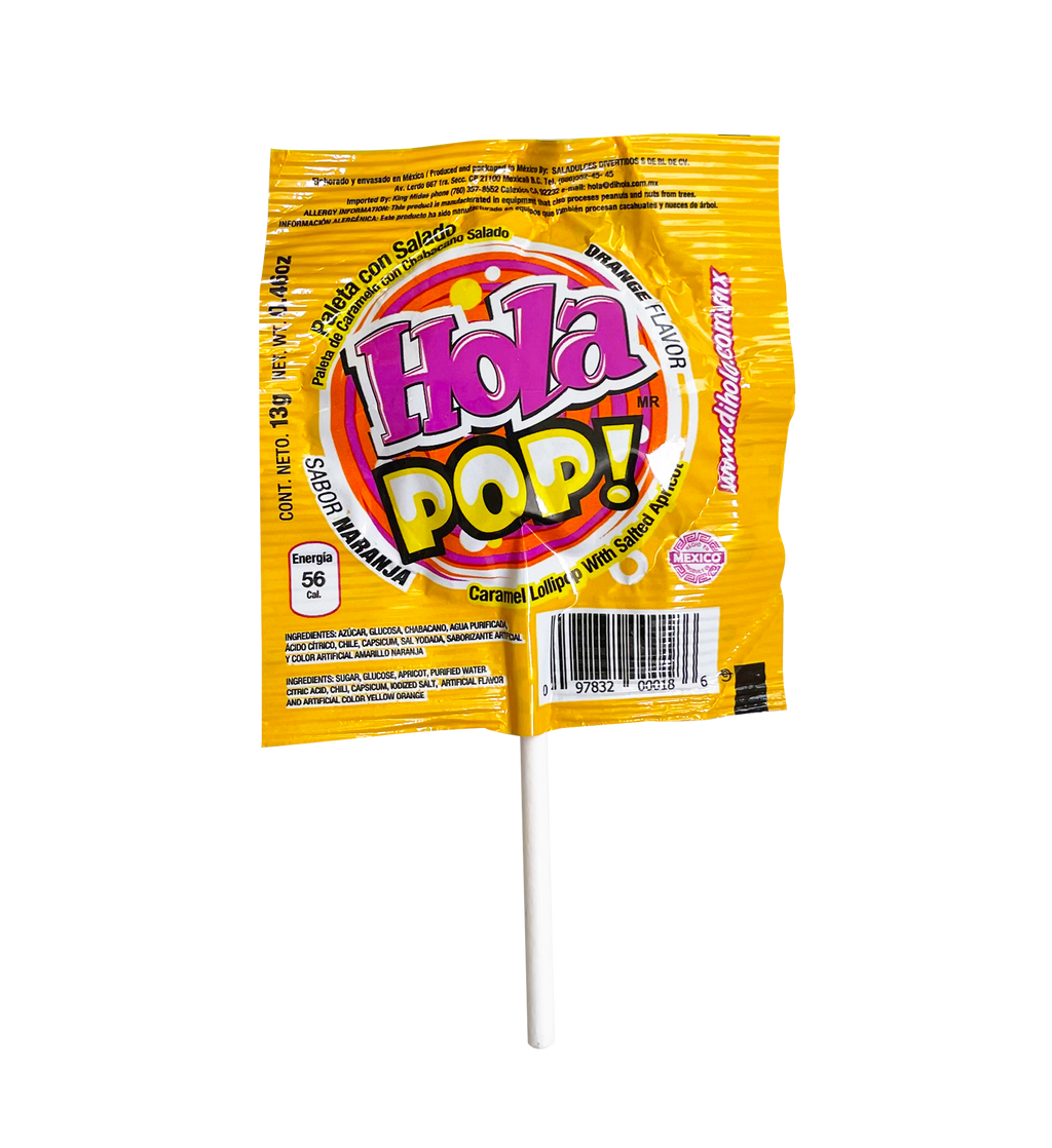 HOLA POP! The Original Saladito Lollipops (10 Lillipops)