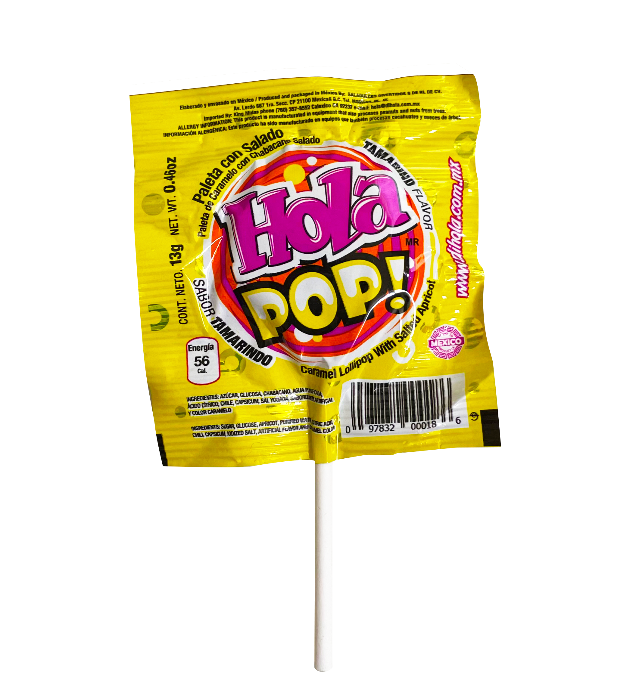 HOLA POP! The Original Saladito Lollipops (4 Lillipops)