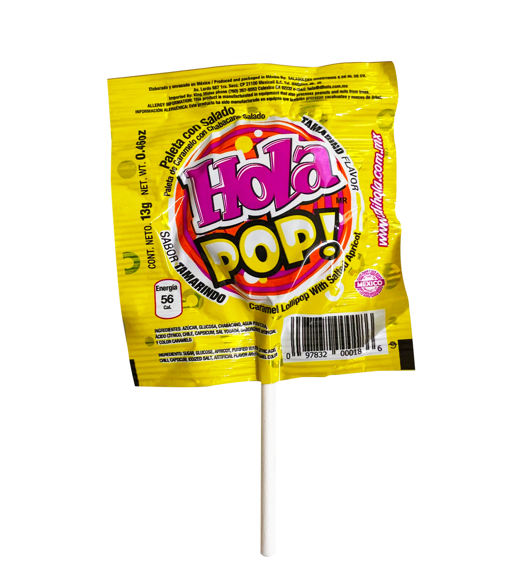 HOLA POP! The Original Saladito Lollipops (10 Lillipops)