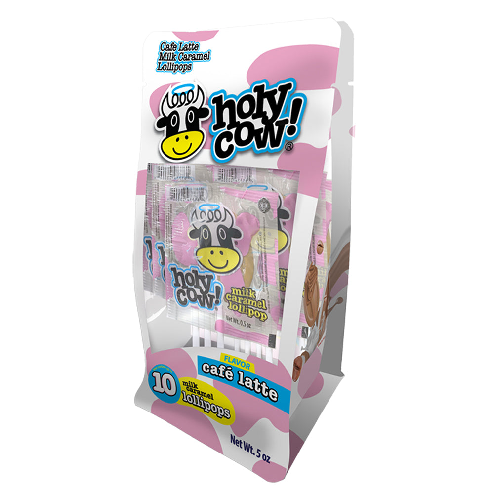 HOLA Holy Cow Cafe Latte Lollipops 10 Ct