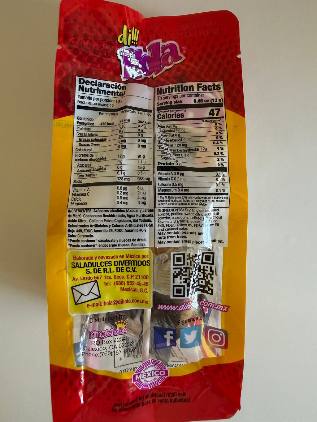 HOLA POP! The Original Saladito Lollipops (10 Lillipops)
