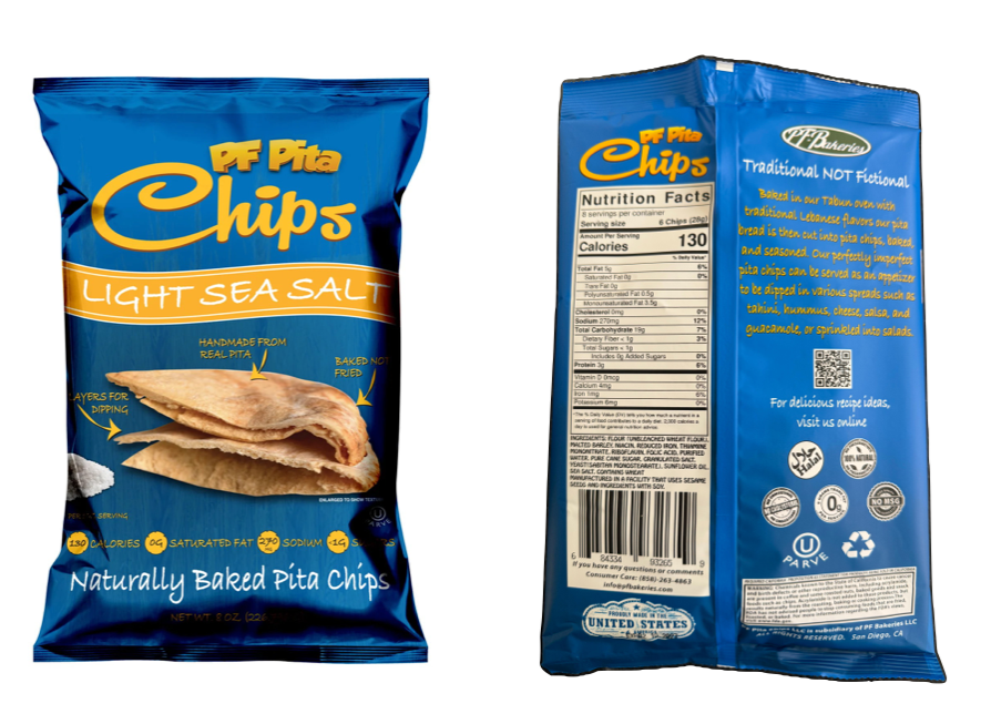 PF Pita Chips Light Sea Salt