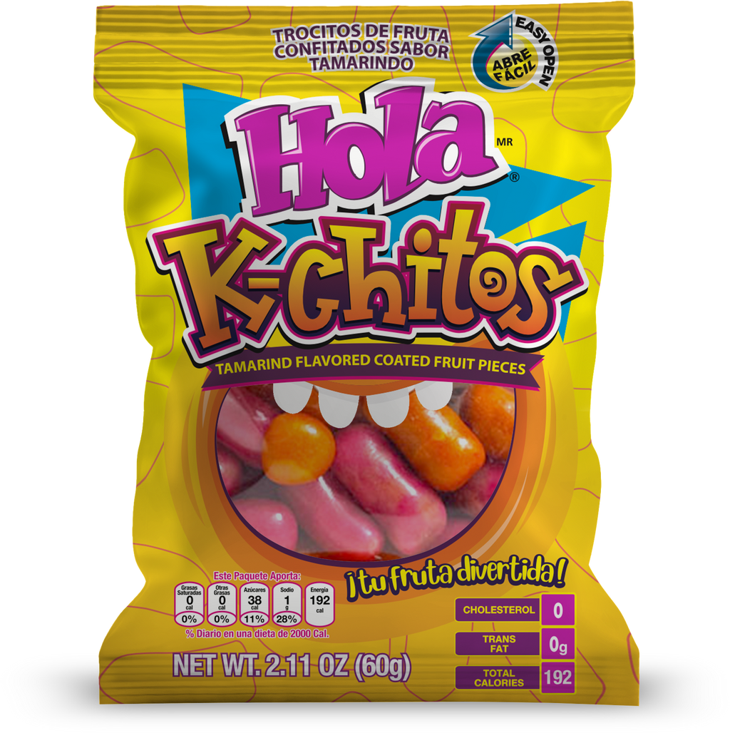 HOLA K-Chitos Tamarind Coated Fruit Pieces Candy