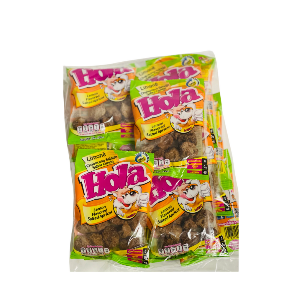HOLA LEMON SALTED APRICOT CANDY- 1.2 OZ