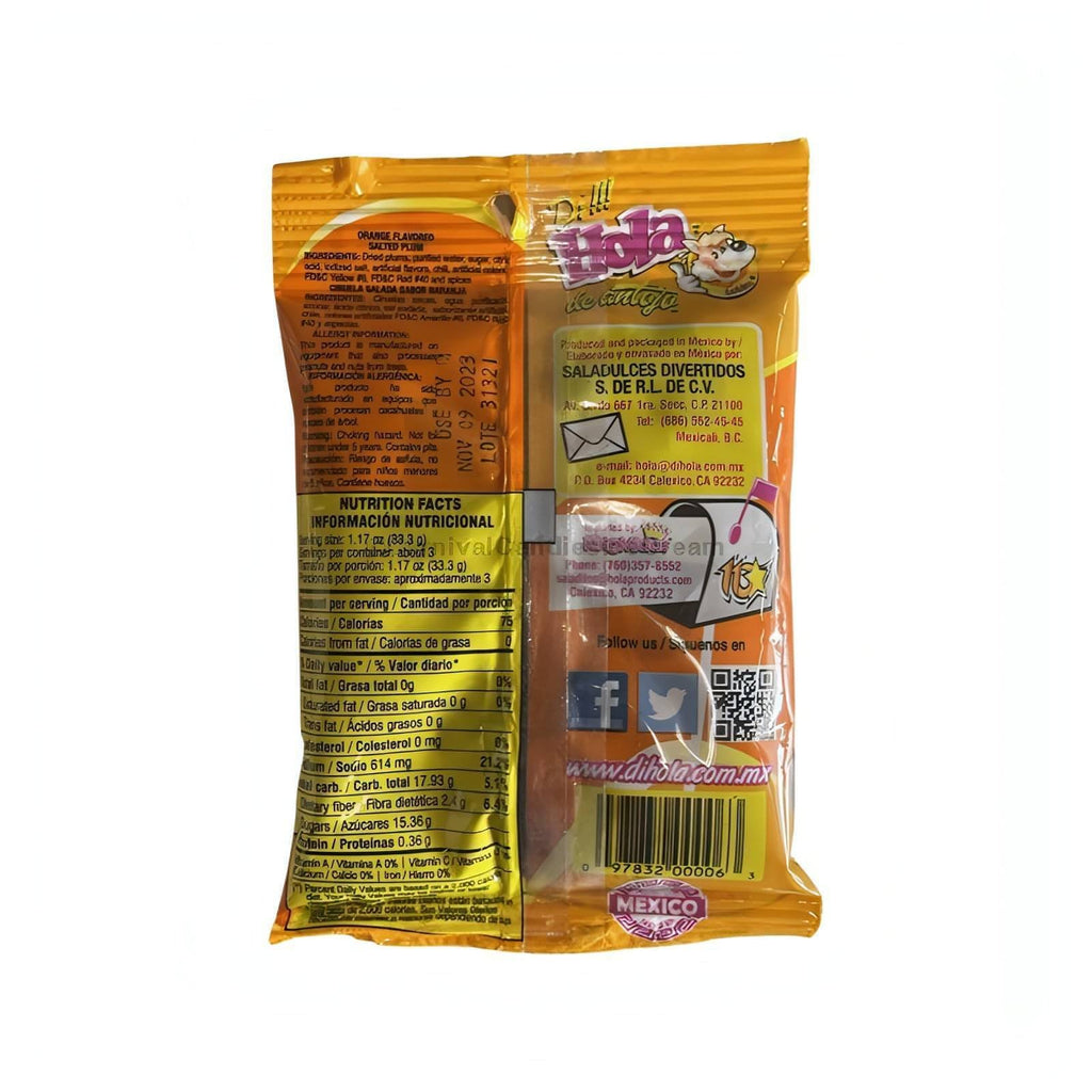 HOLA Orange Salted Plum Candy (Naranje)