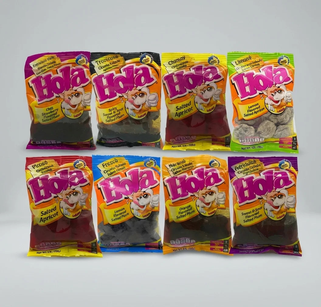 HOLA Saladito Candy Sampler - 8 Flavor Variety Pack