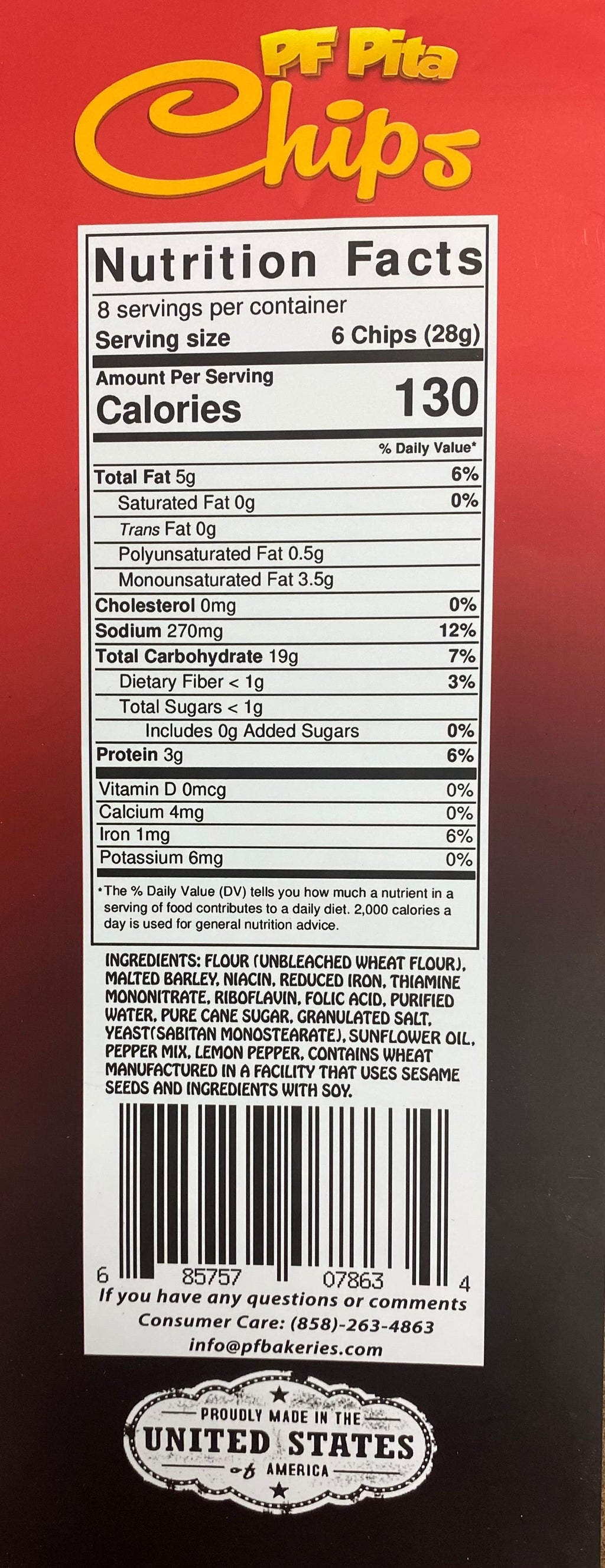 PF Pita Chips Sriracha